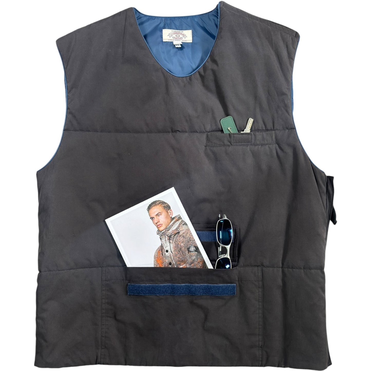 Armani Jeans 90’s Padded Utility Vest Jacket L