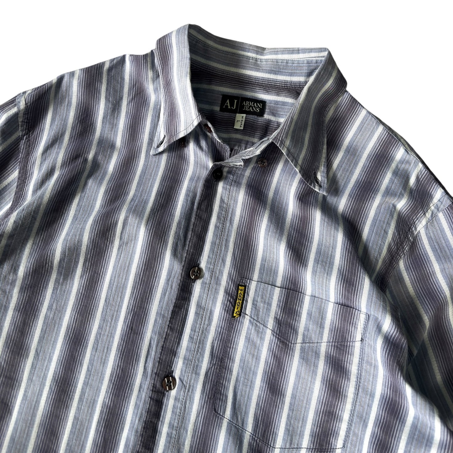 Armani Jeans 00’s Striped Cotton Shirt L