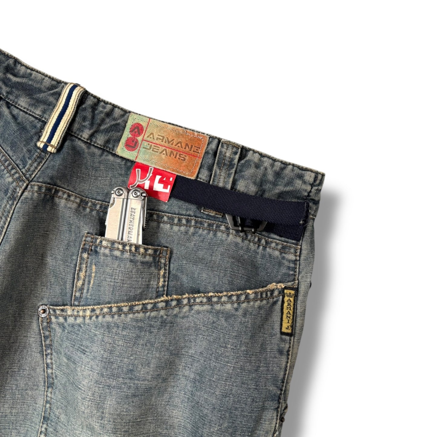 Armani Jeans 00’s Denim Cargo Trousers 32W