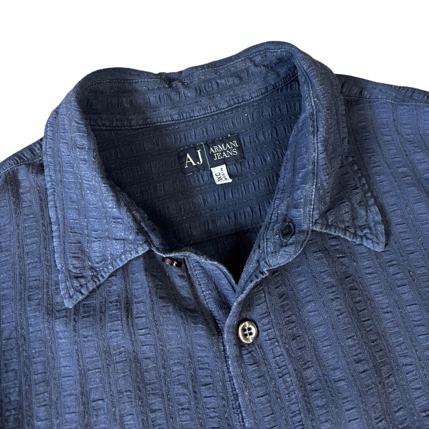 Armani Jeans 00's Linen Short Sleeve Shirt M