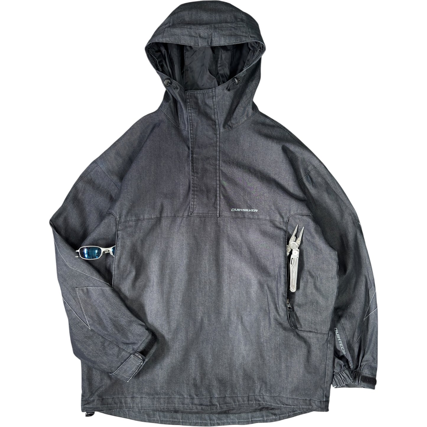 Quiksilver 00’s Quiktech “Spy Games” Cotton Half Zip Anorak Jacket M