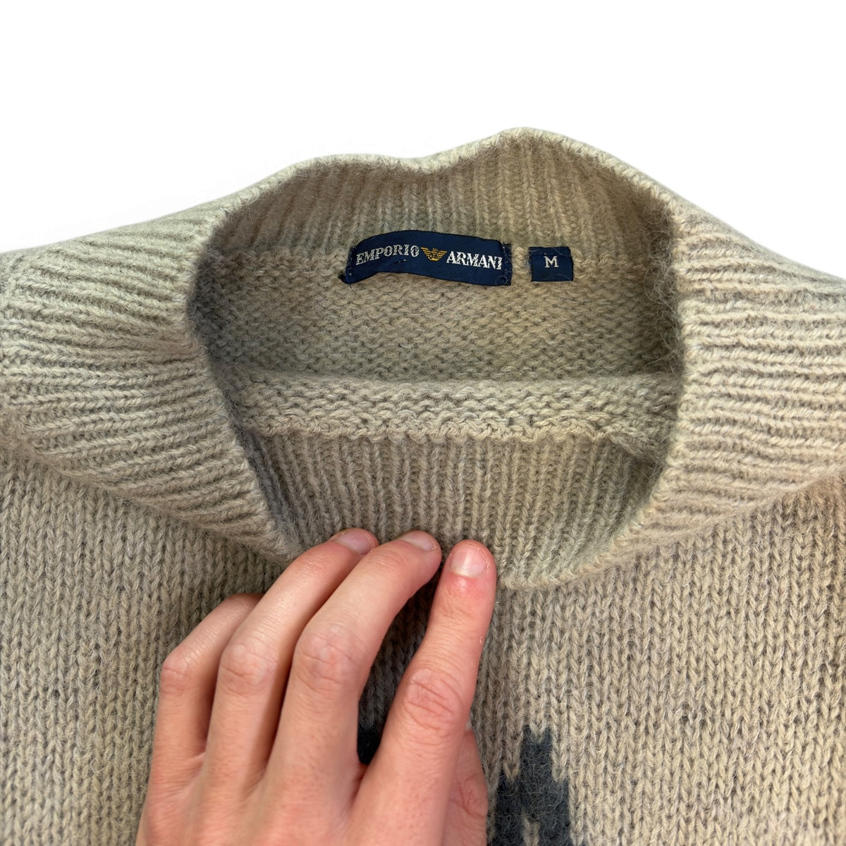 Armani 90’s Shetland/ Lana Wool Knit Jumper S