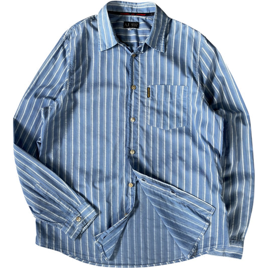 Armani Jeans 00’s Cotton Striped Shirt L