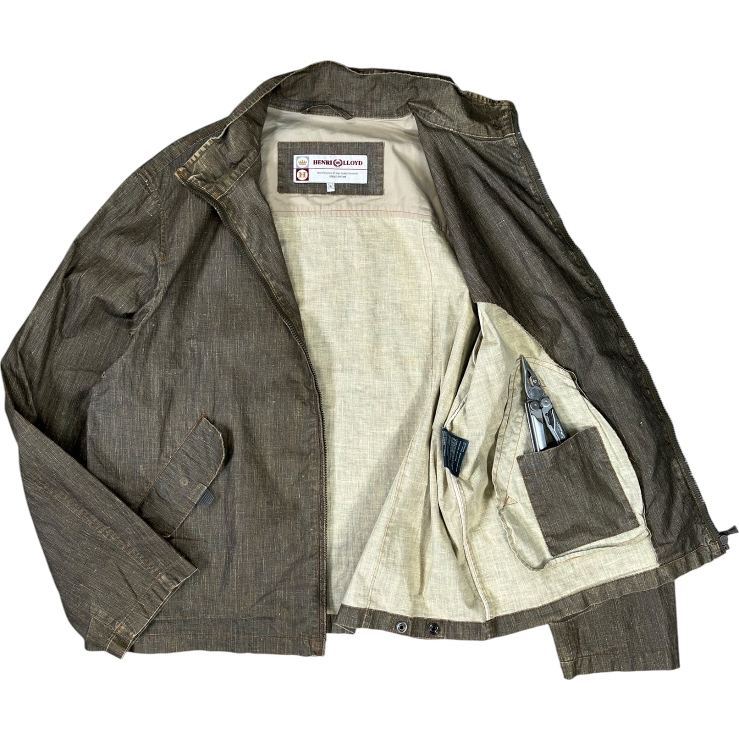 Henri Lloyd 00’s Linen Waxed Jacket XL