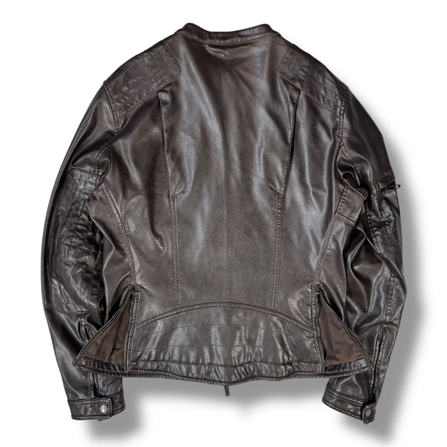 French Connection 00’s Faux Leather Jacket Medium