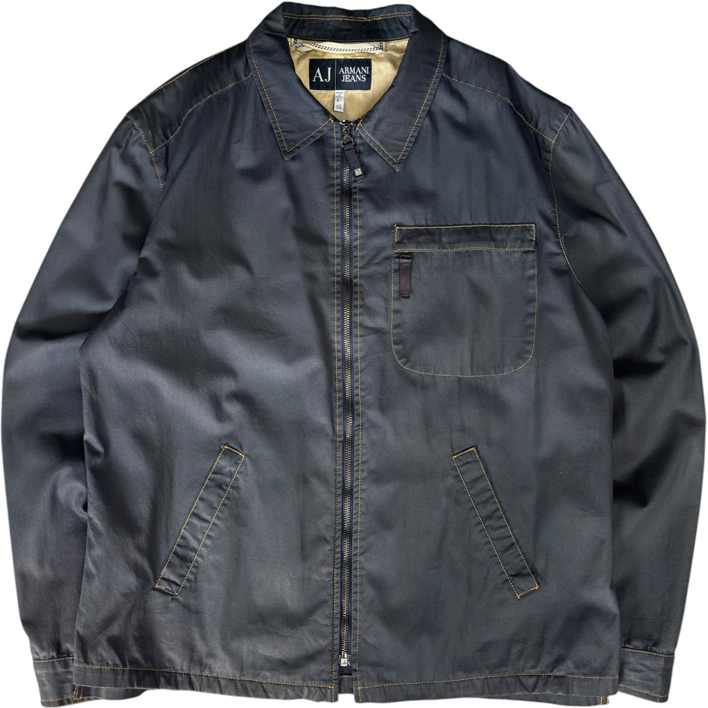 Armani Jeans 00’s Contrast Stitch Cropped Jacket L