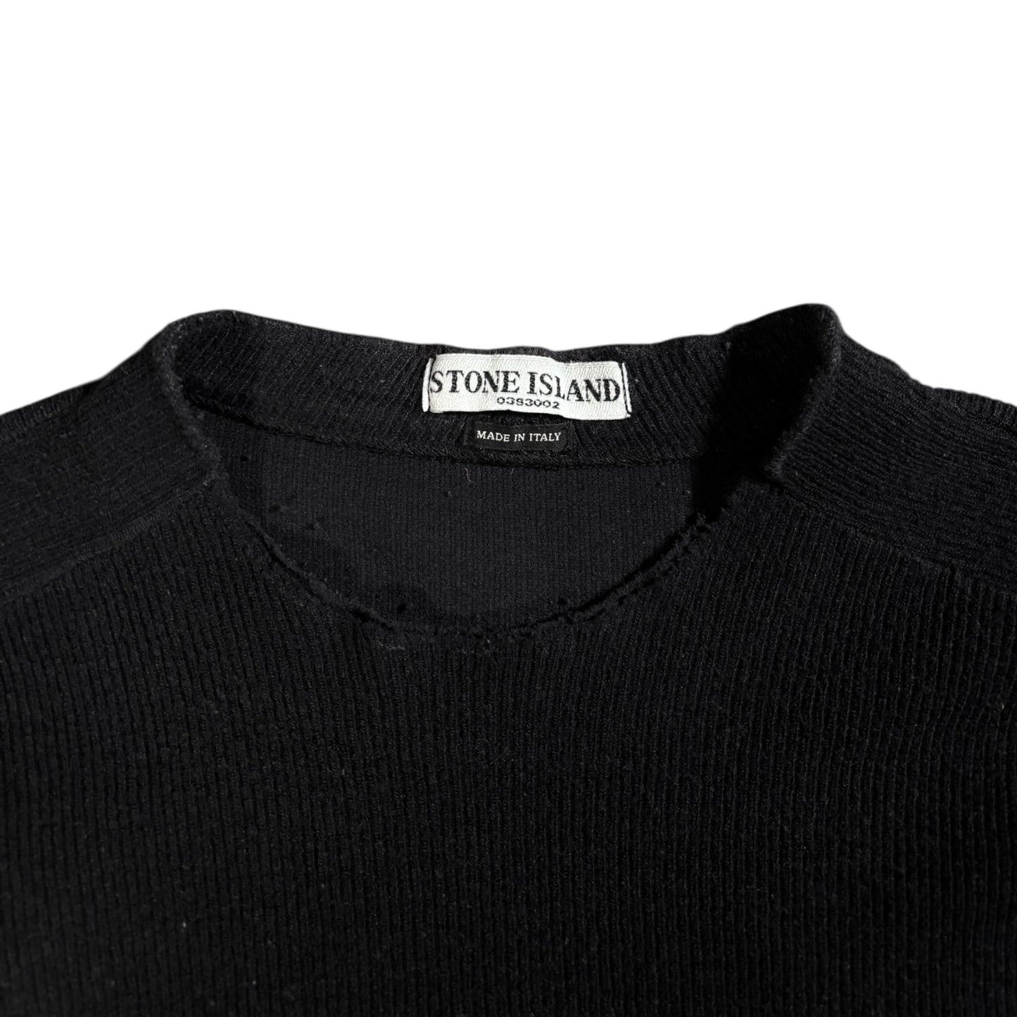 Stone Island 2005 Ribbed Knit Jumper XL