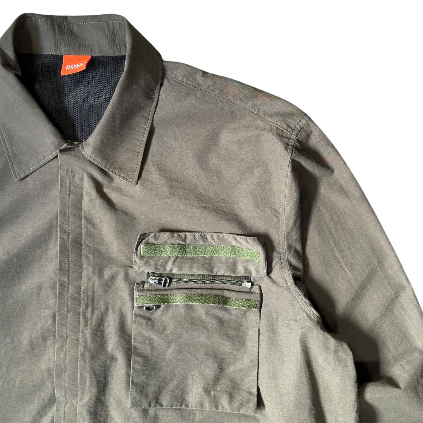 Hugo Boss Orange 00’s Detachable Pocket Nylon Shirt L