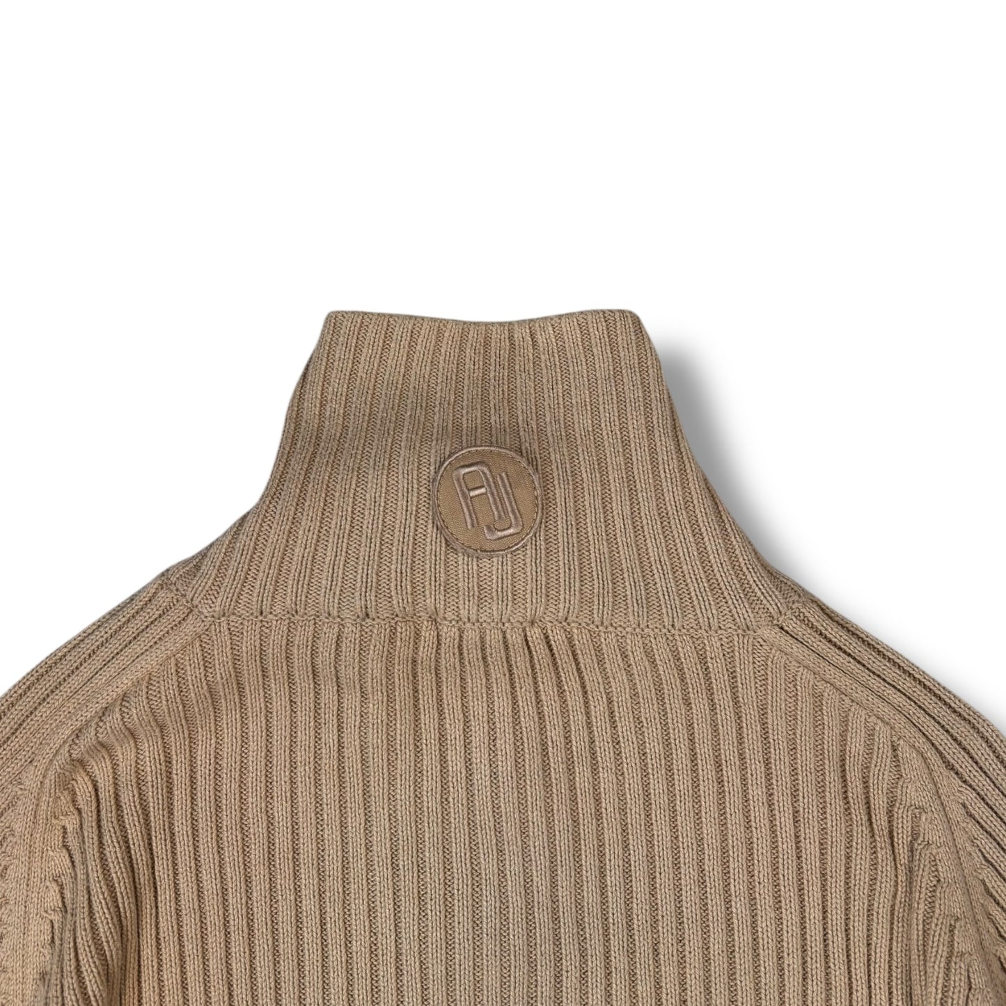 Armani Jeans 00’s Ribbed Full Zip Jumper Large