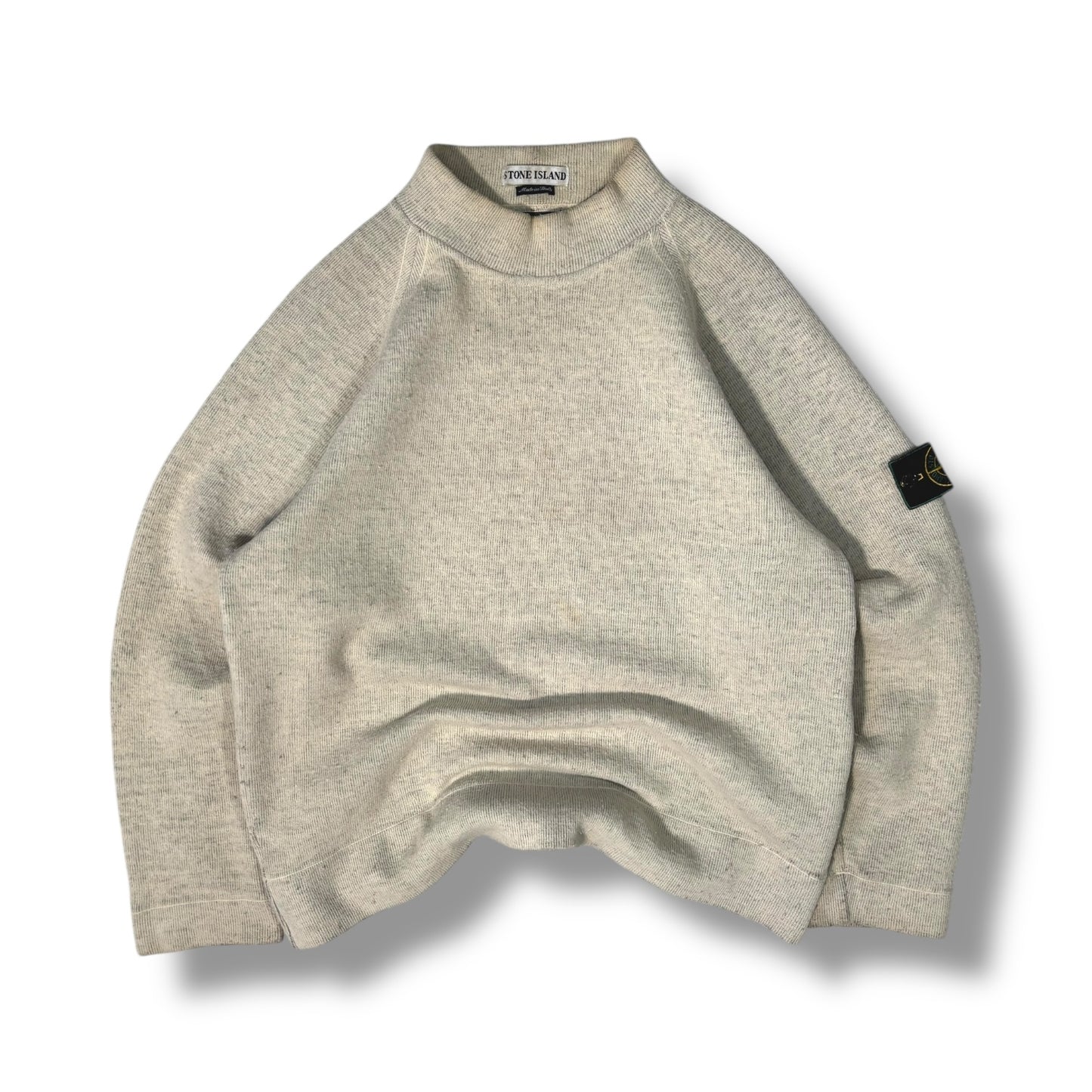 Stone Island A/W 1998 Heavyweight Mock Neck Knitted jumper Large