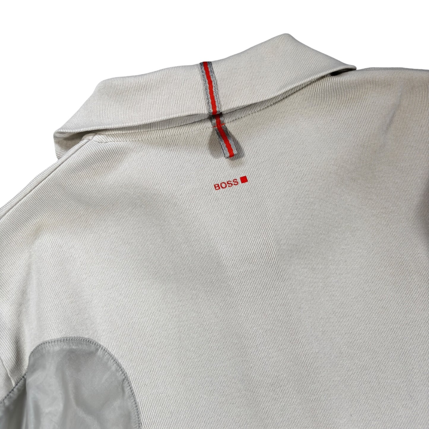 Hugo Boss Orange 00’s Panelled Translucent Quarter Zip Jumper M