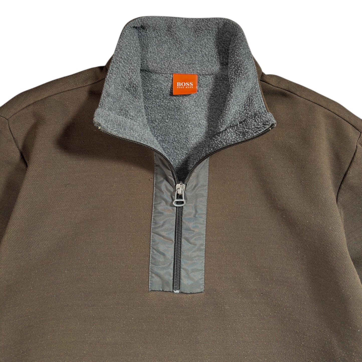 Hugo Boss 00’s Panelled Quarter Zip Pullover M