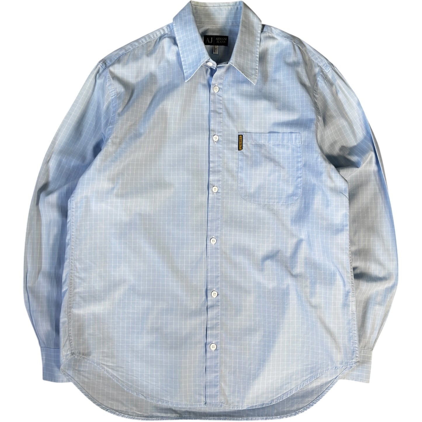 Armani Jeans 00’s Windowpane Check Shirt L