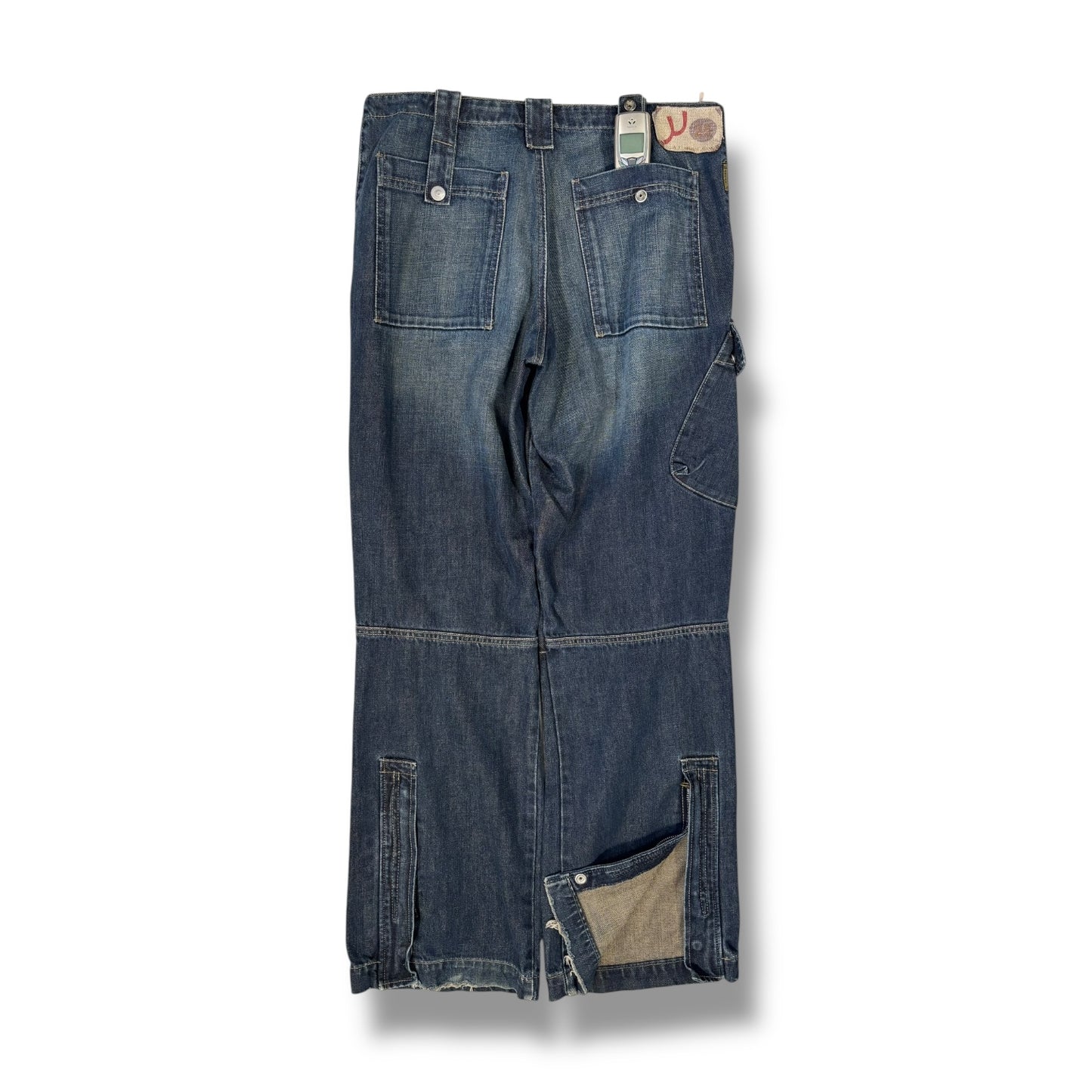 Armani Jeans 00’s Denim Cargo Trousers W34