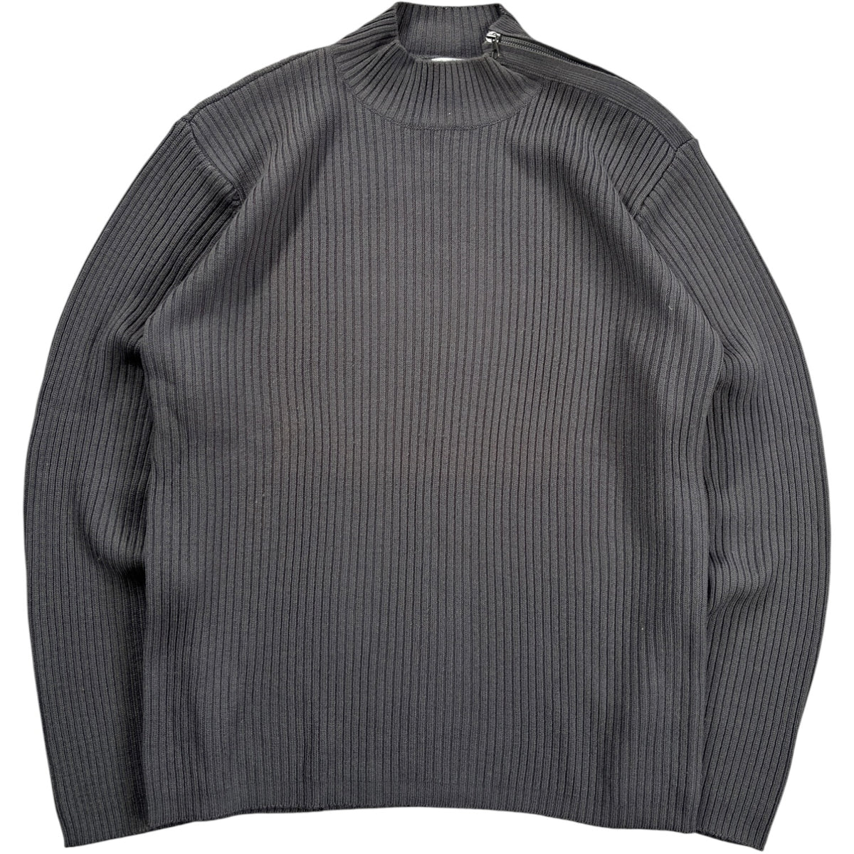 Armani Collezioni 00’s Merino Wool Shoulder Zip Jumper L