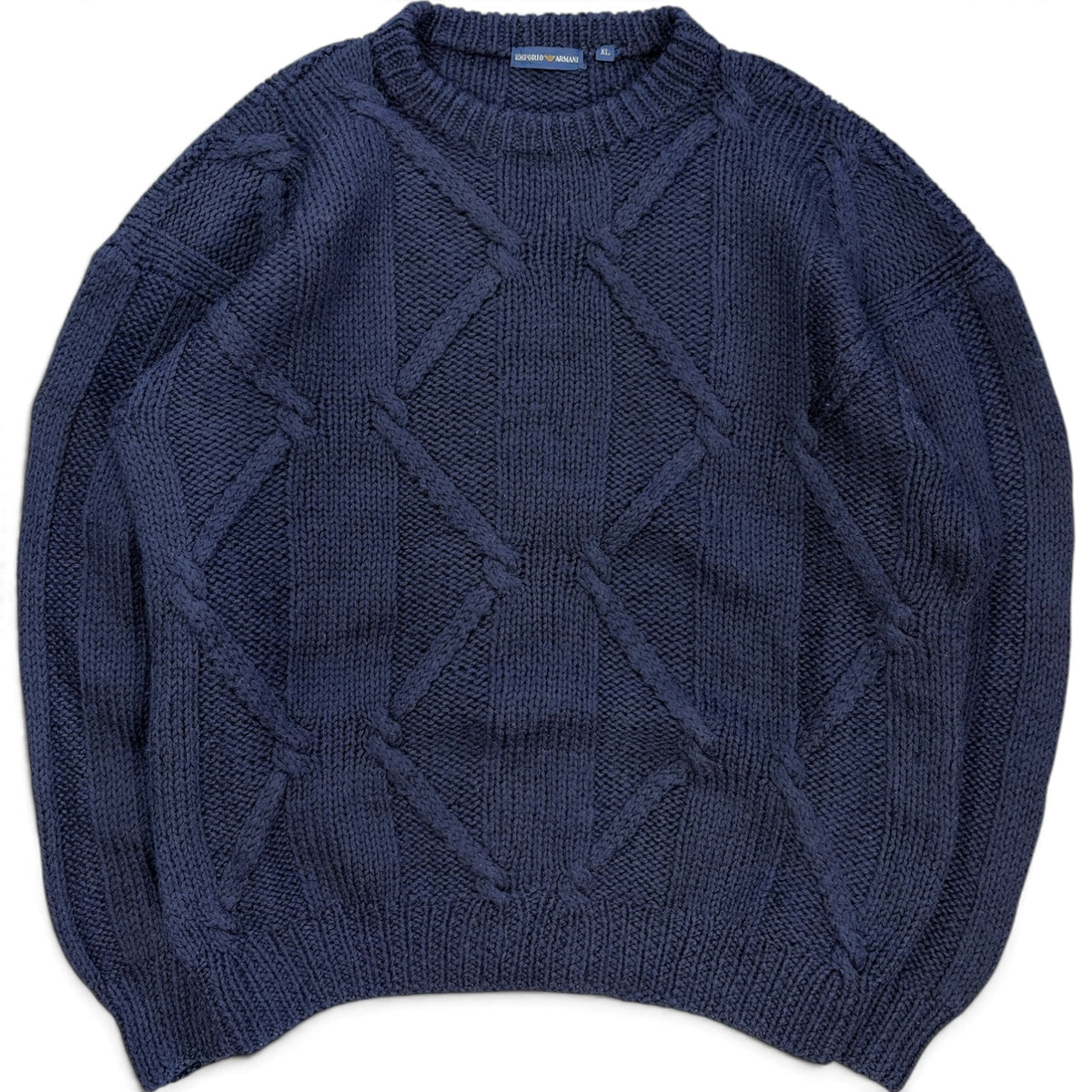 Emporio Armani 90’s Heavyweight Lana Wool Knit Jumper XL