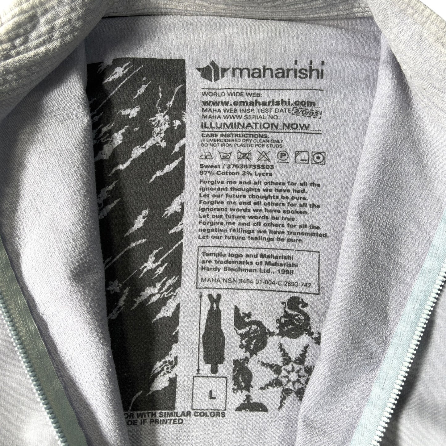 Maharishi 00’s Full Zip Embroidered Cotton Jacket L
