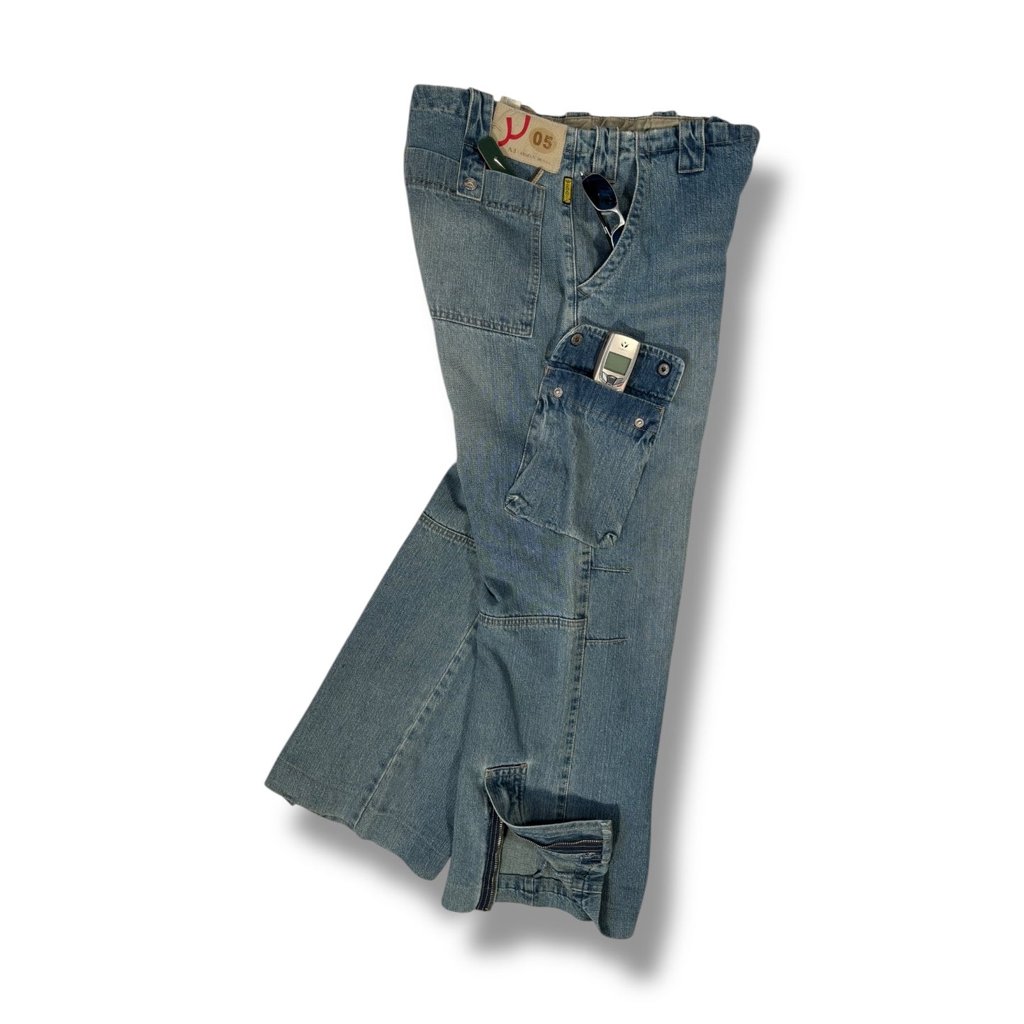Armani Jeans 00’s Denim Cargo Trousers W36