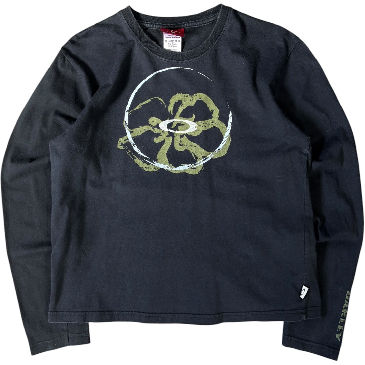 Oakley 00's Flower Graphic Long Sleeve Top UK 8/10