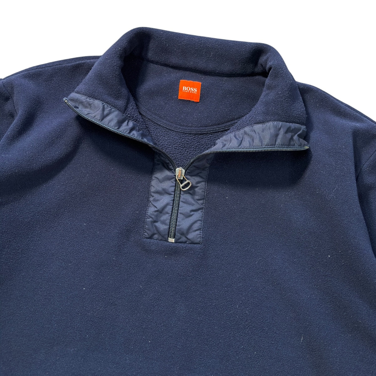 Hugo Boss Orange 00’s Panelled Quarter Zip Fleece XL