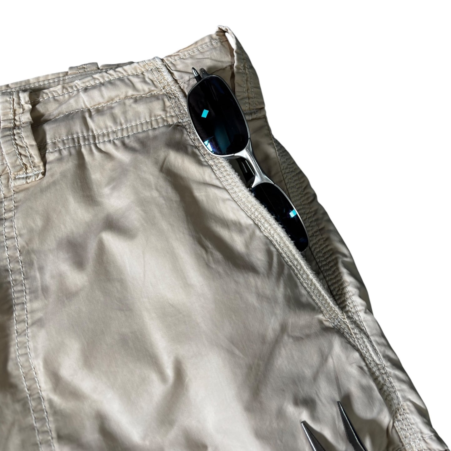 Armani Jeans 00's Linen Blend Cargo Shorts W36