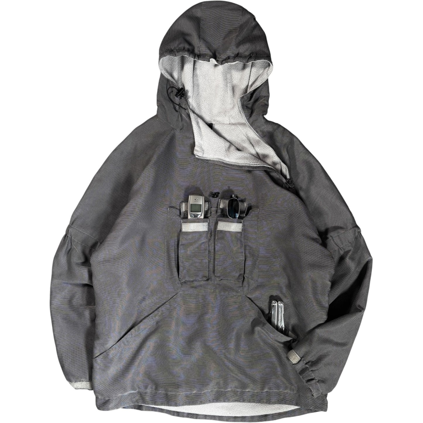 New Balance 00’s Iridescent Asymmetric Cargo Pocket Jacket L