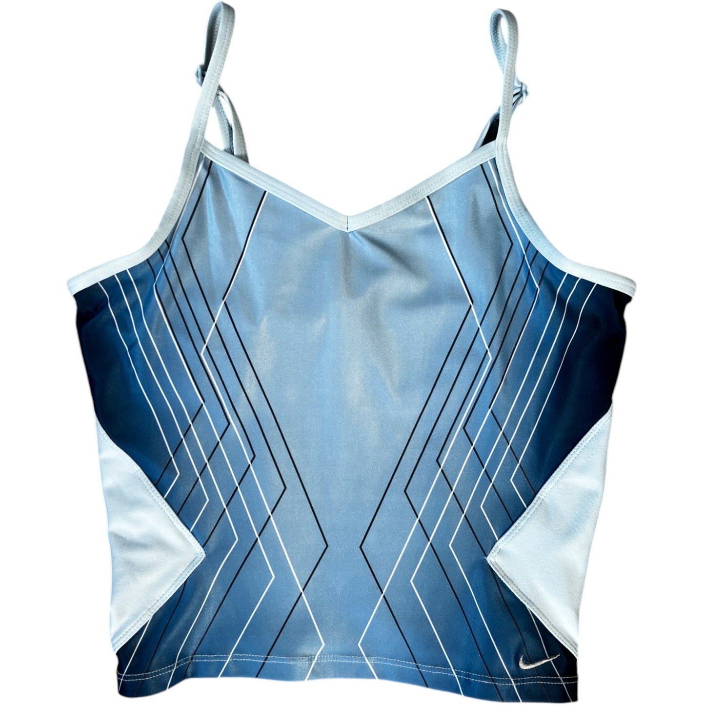 Nike 00’s Geometric Pattern Strapped Cami Top Size 6/8