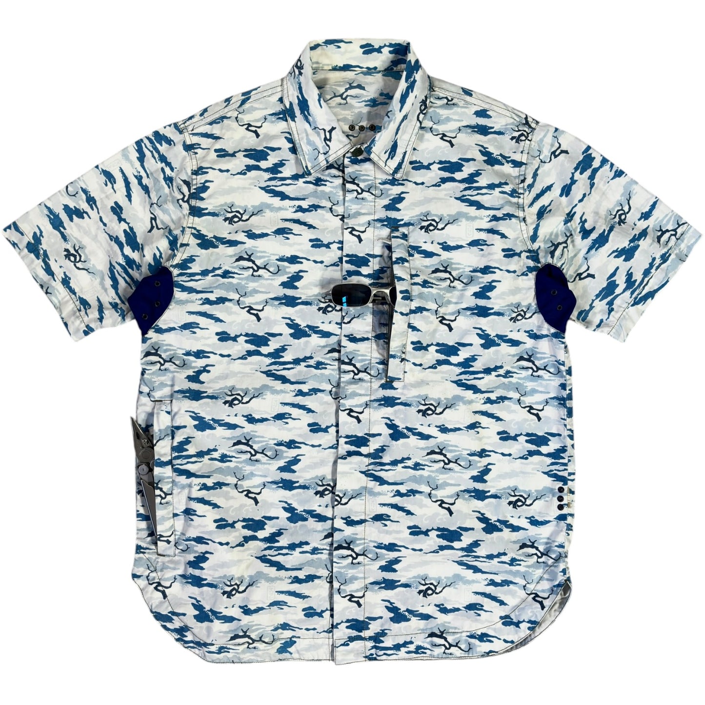 Maharishi 00’s Ventilated Camo Short Sleeve Shirt M