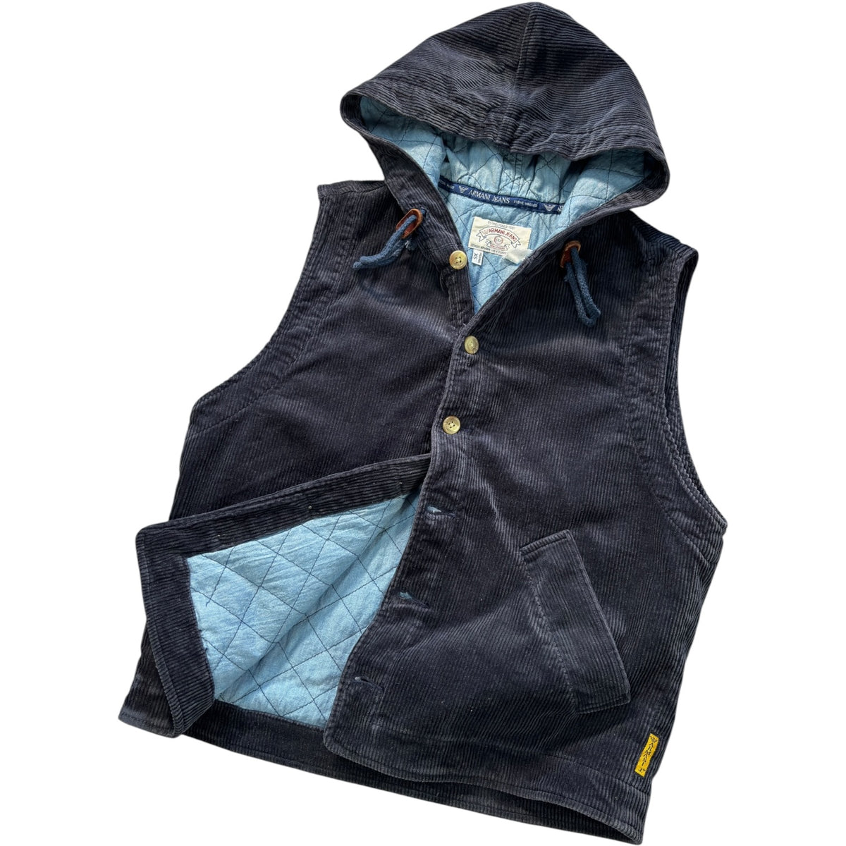 Armani Jeans 90’s Quilted Corduroy Vest Jacket S