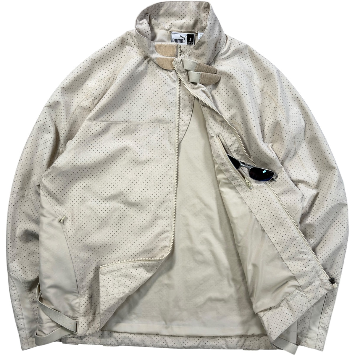 Puma Mostro 2004 Off White Technical Perforated Jacket M