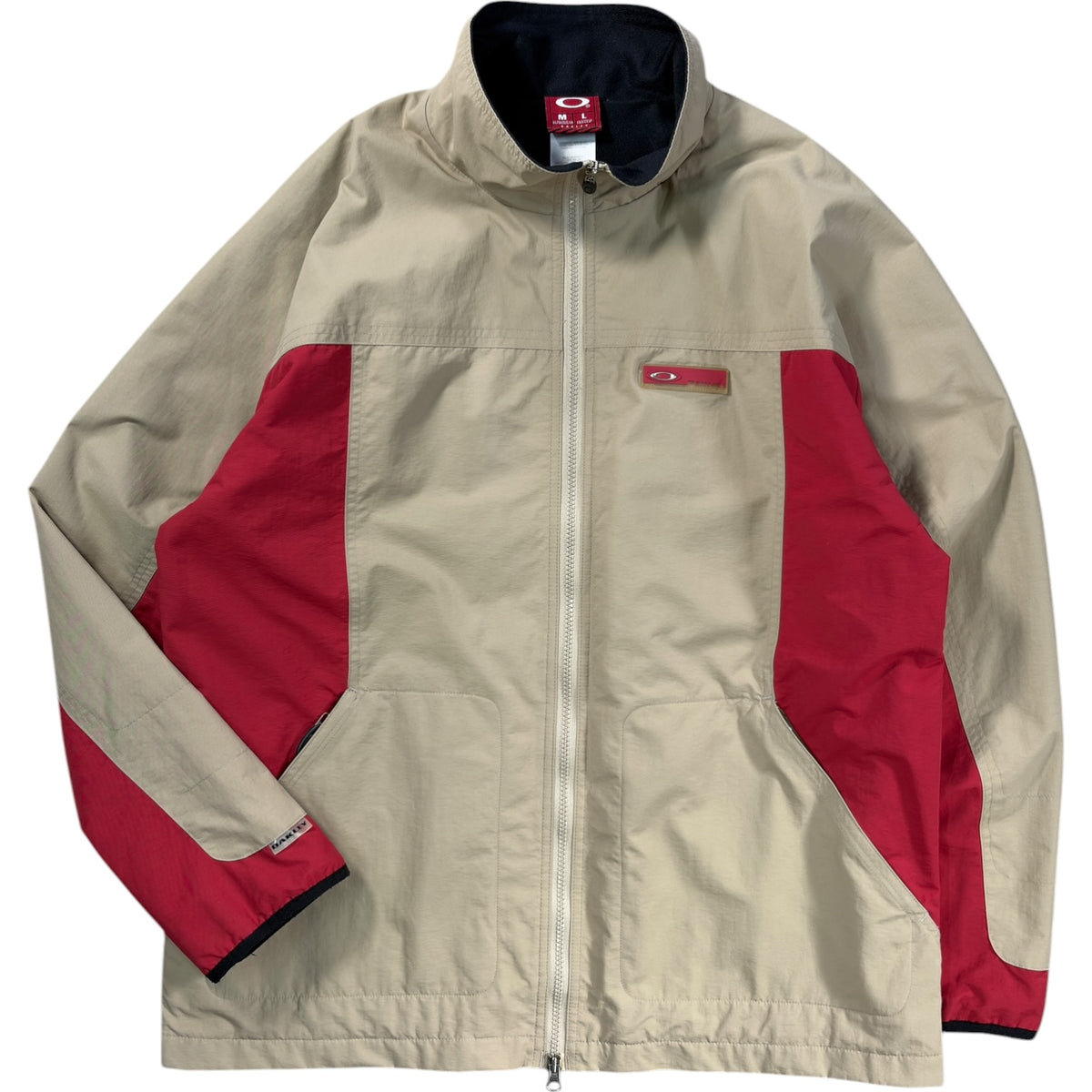 Oakley 90’s Two Tone Dual Zip Jacket XL