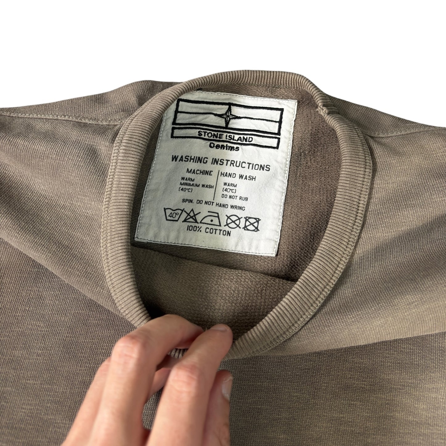 Stone Island Denims 2007 Khaki Cotton Jumper L