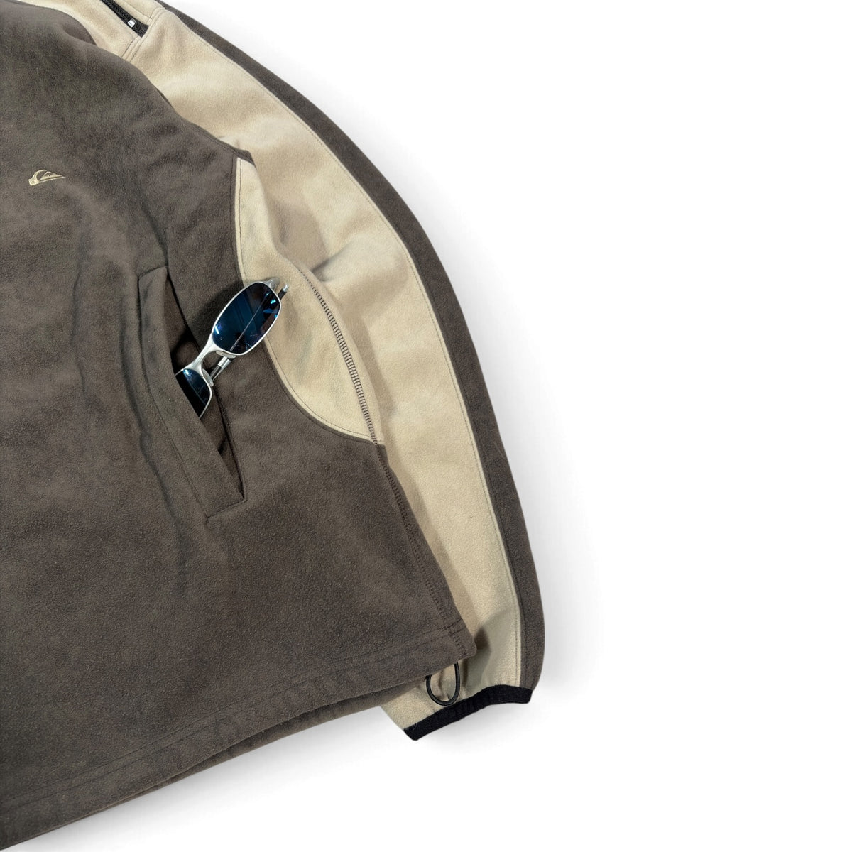 Quiksilver 00’s Hooded Shoulder Zip Fleece M