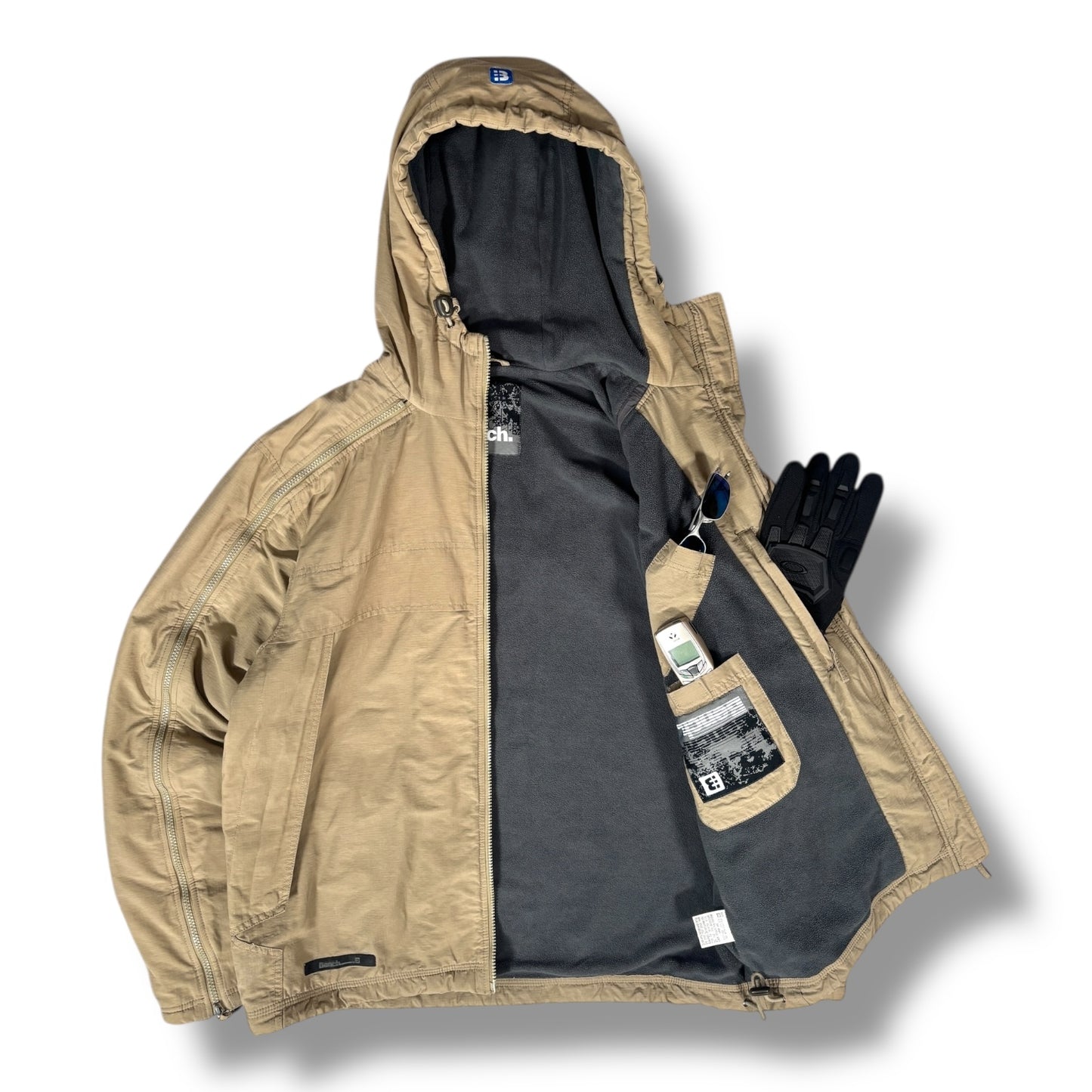 Bench 00’s Dual Shoulder Zip Fleece Lined Jacket Large