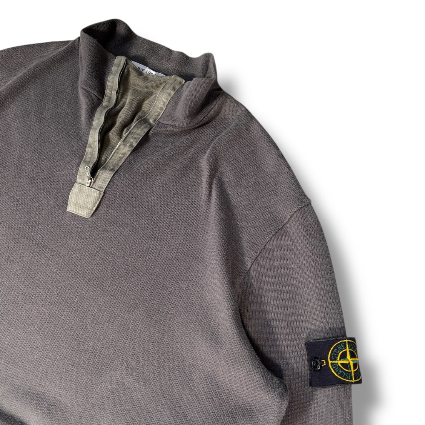 Stone Island AW 2000 Quarter Zip Sweatshirt Extra Large