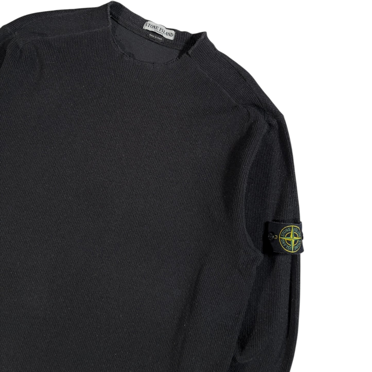 Stone Island 2005 Ribbed Knit Jumper XL