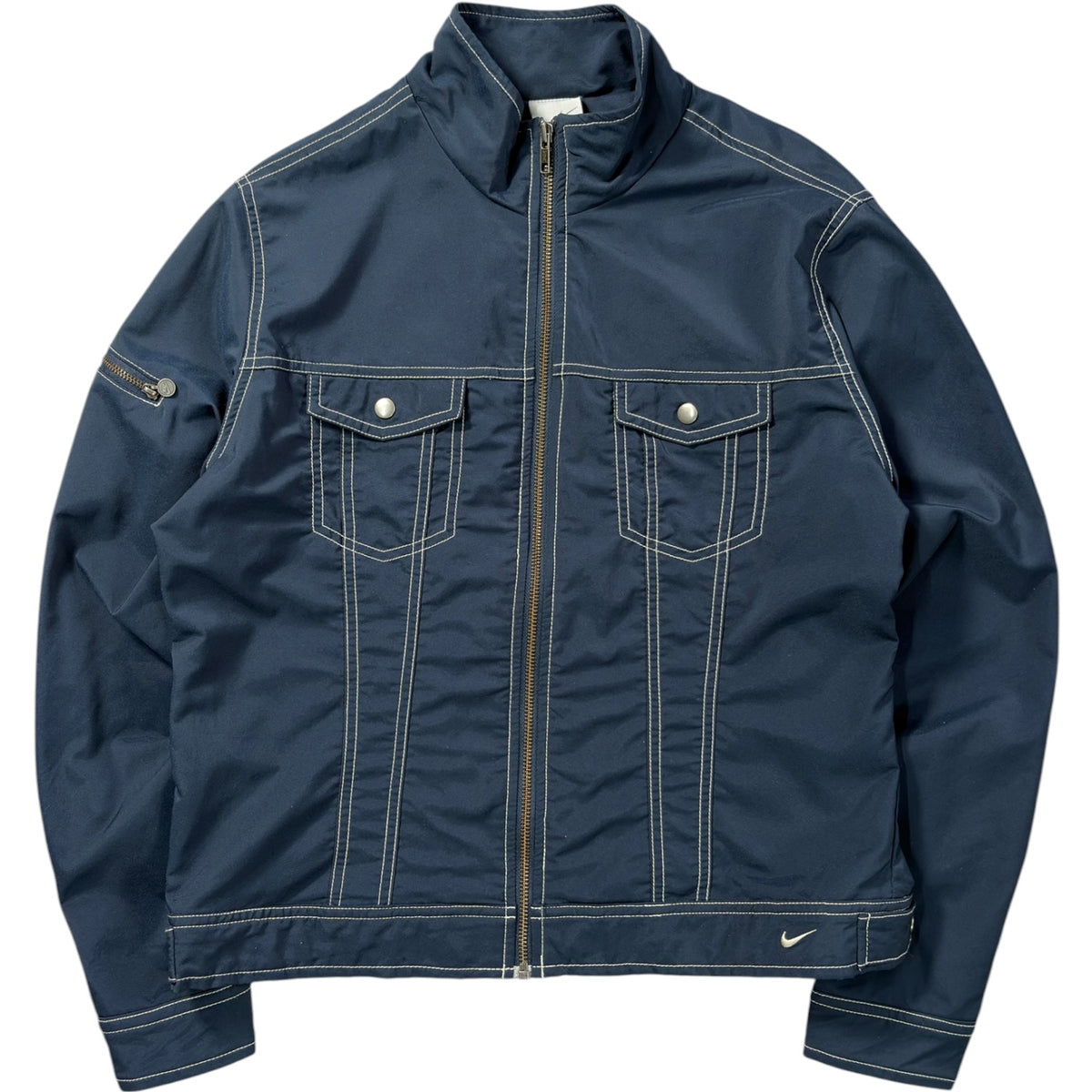Nike 00’s Contrast Stitch Cropped Jacket S