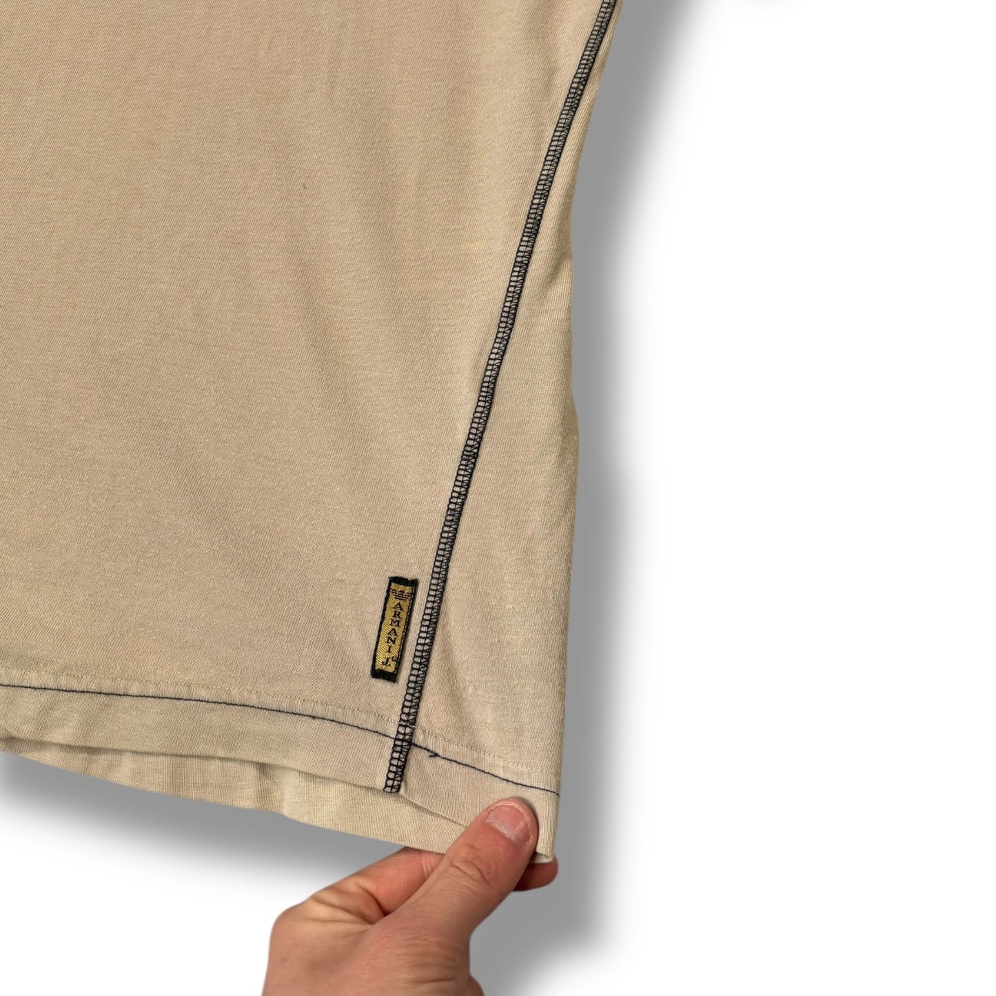 Armani Jeans 00’s Khaki T Shirt Large