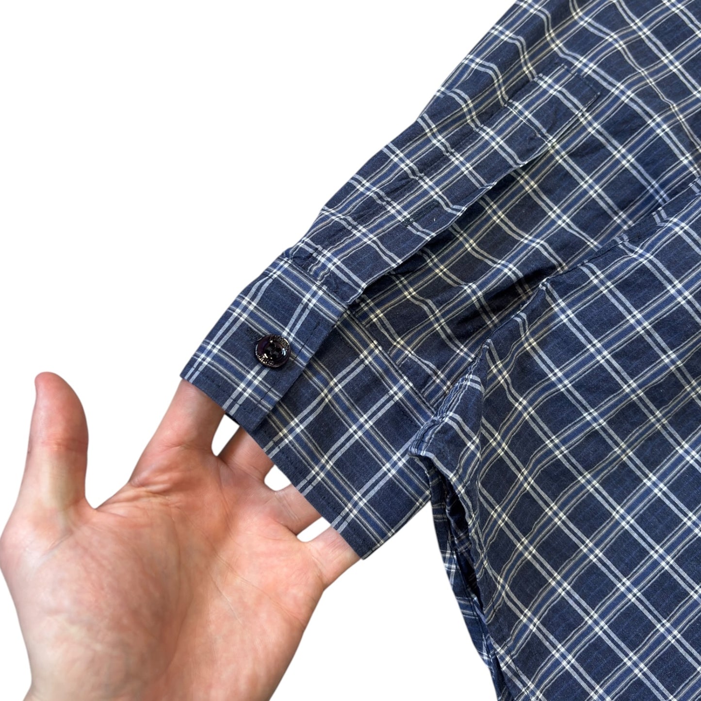 Armani Jeans 00’s Checkered Long Sleeve Shirt XL
