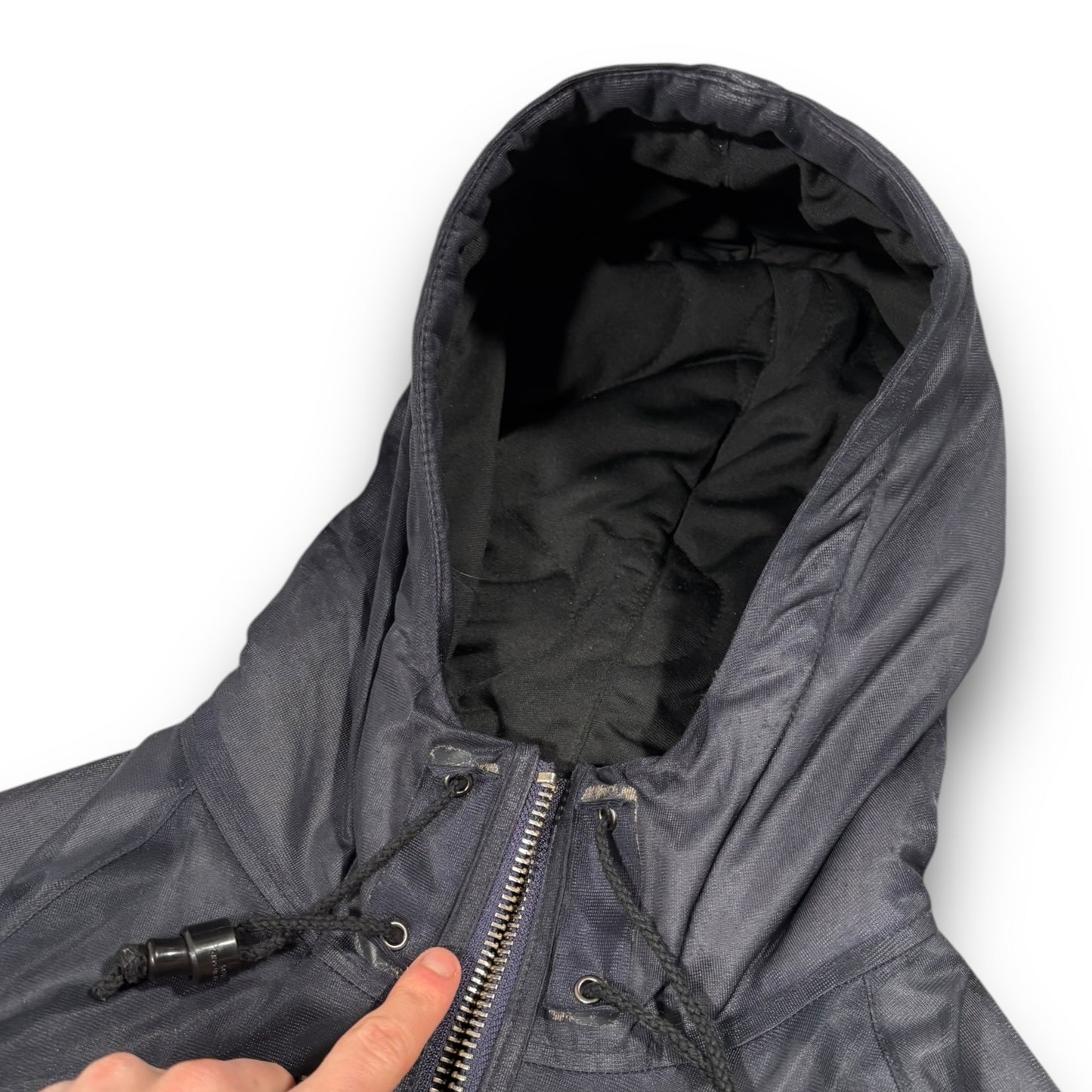 Stone Island 2009 Dark Navy Thick Nylon Membrana Jacket Medium