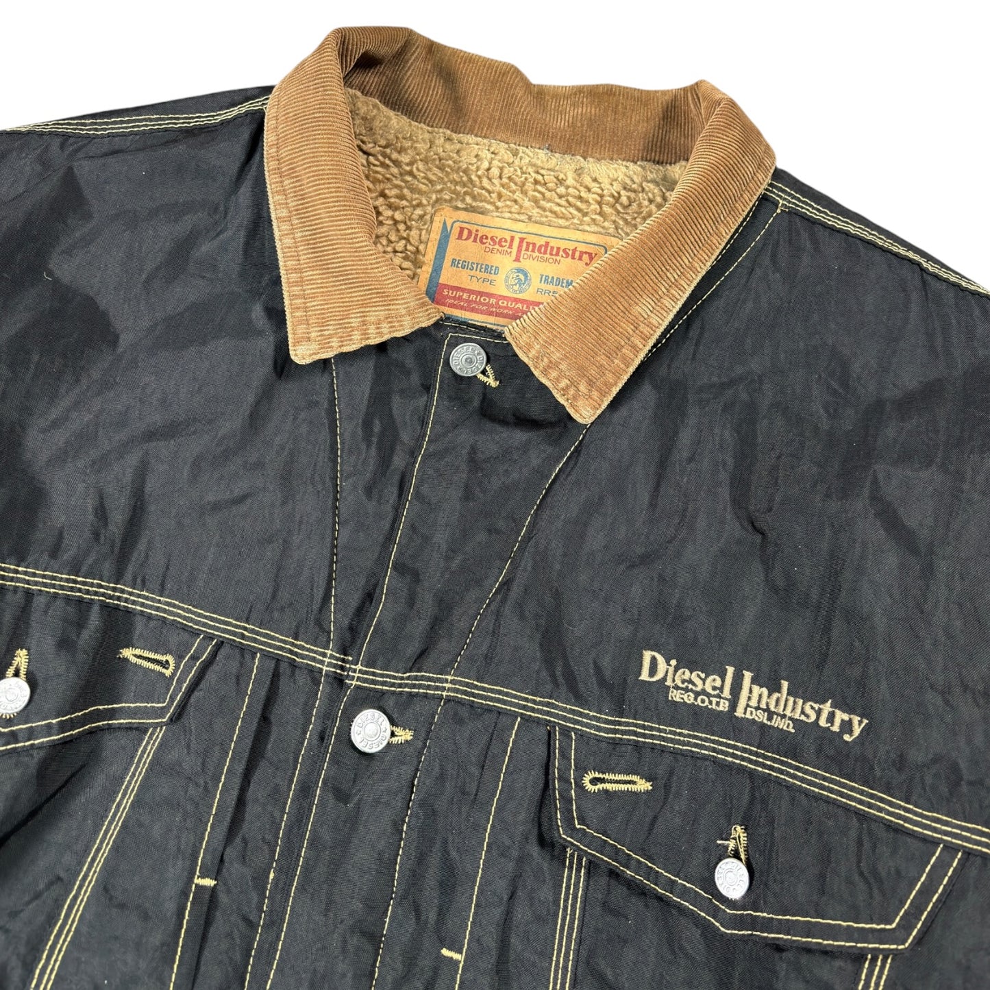 Diesel 90’s “Denver” Sherpa Trucker Jacket XL