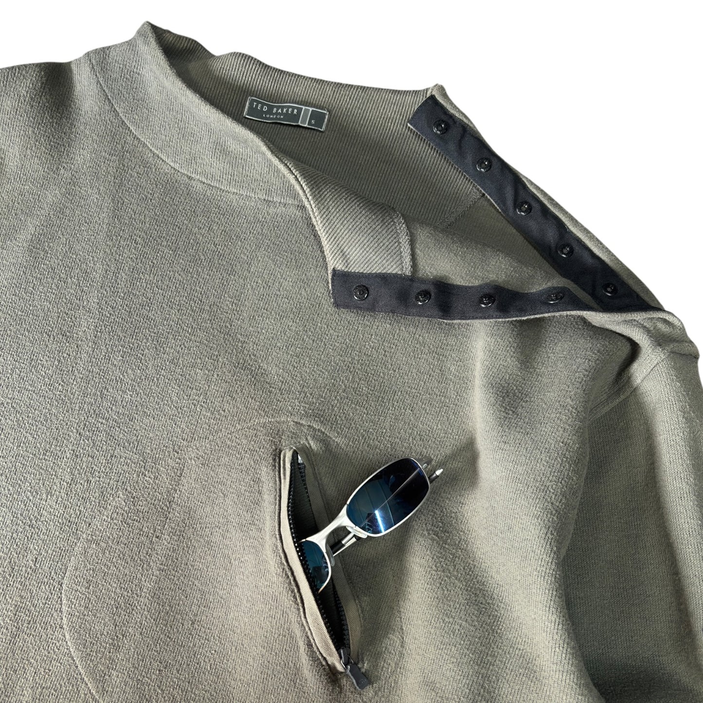 Ted Baker 00's Chest Pocket Sweatshirt XL