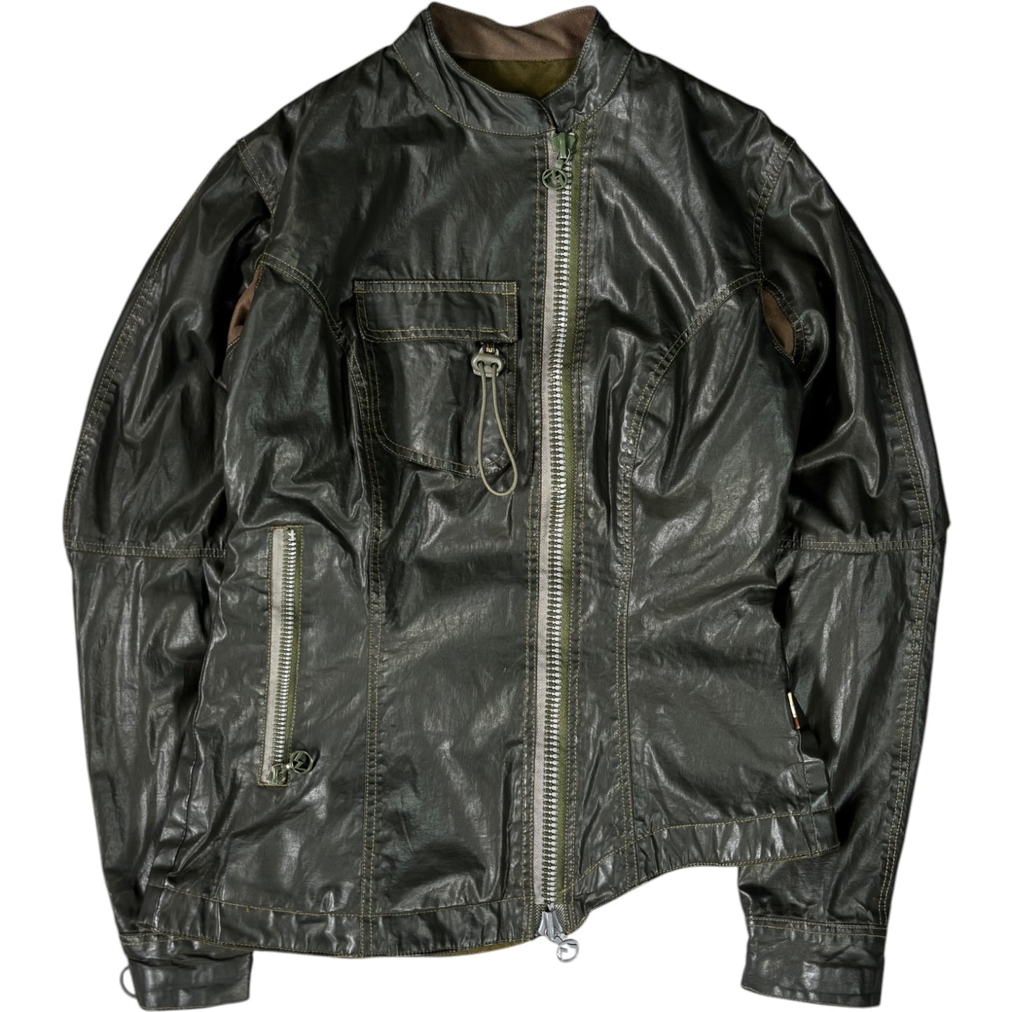 Maharishi 99/00 Water Repellent Women's Asymmetric Zip Jacket UK 12