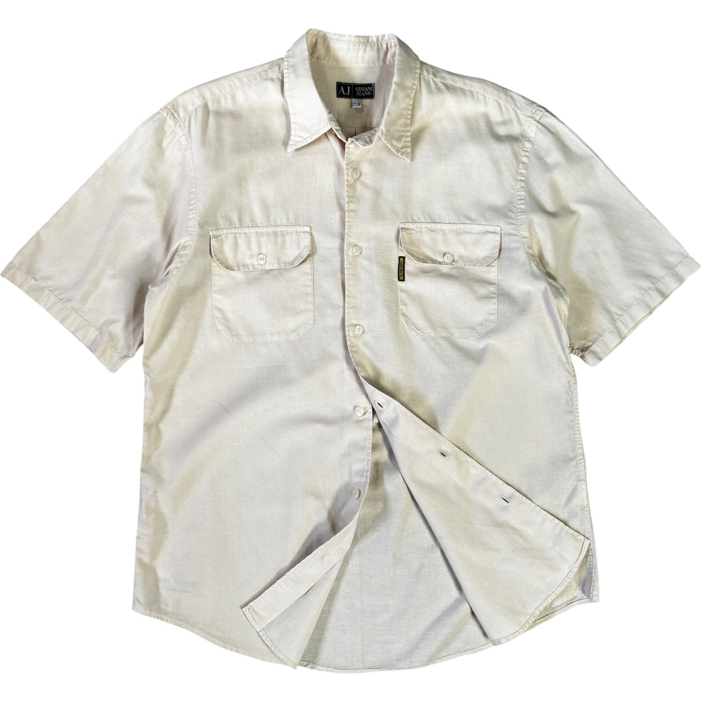 Armani Jeans 00’s Dual Pocket Linen Shirt L