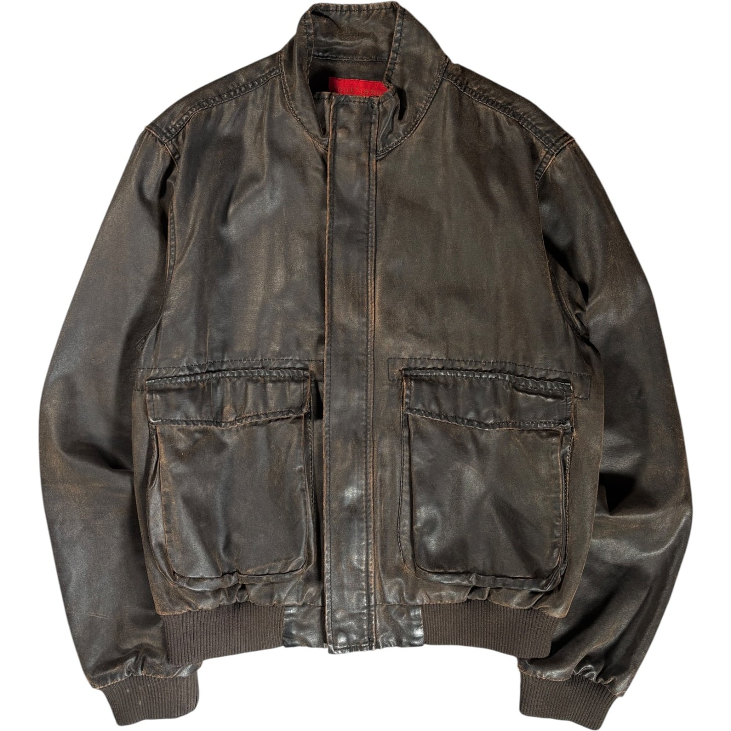 FCUK Jeans 00’s Faux Leather Jacket M