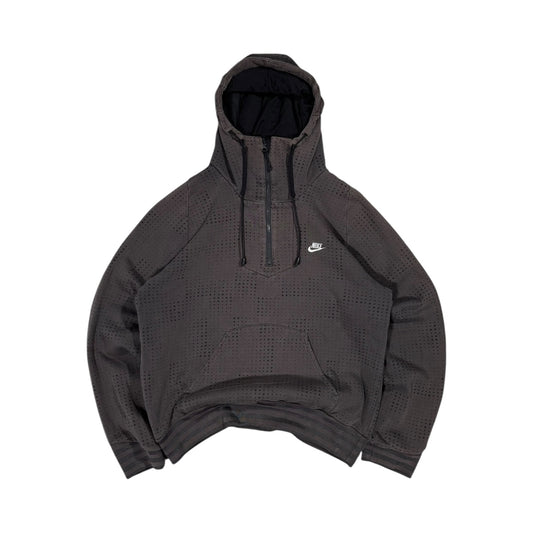 Nike 00’s Mesh Cover Quarter Zip Hoodie Small
