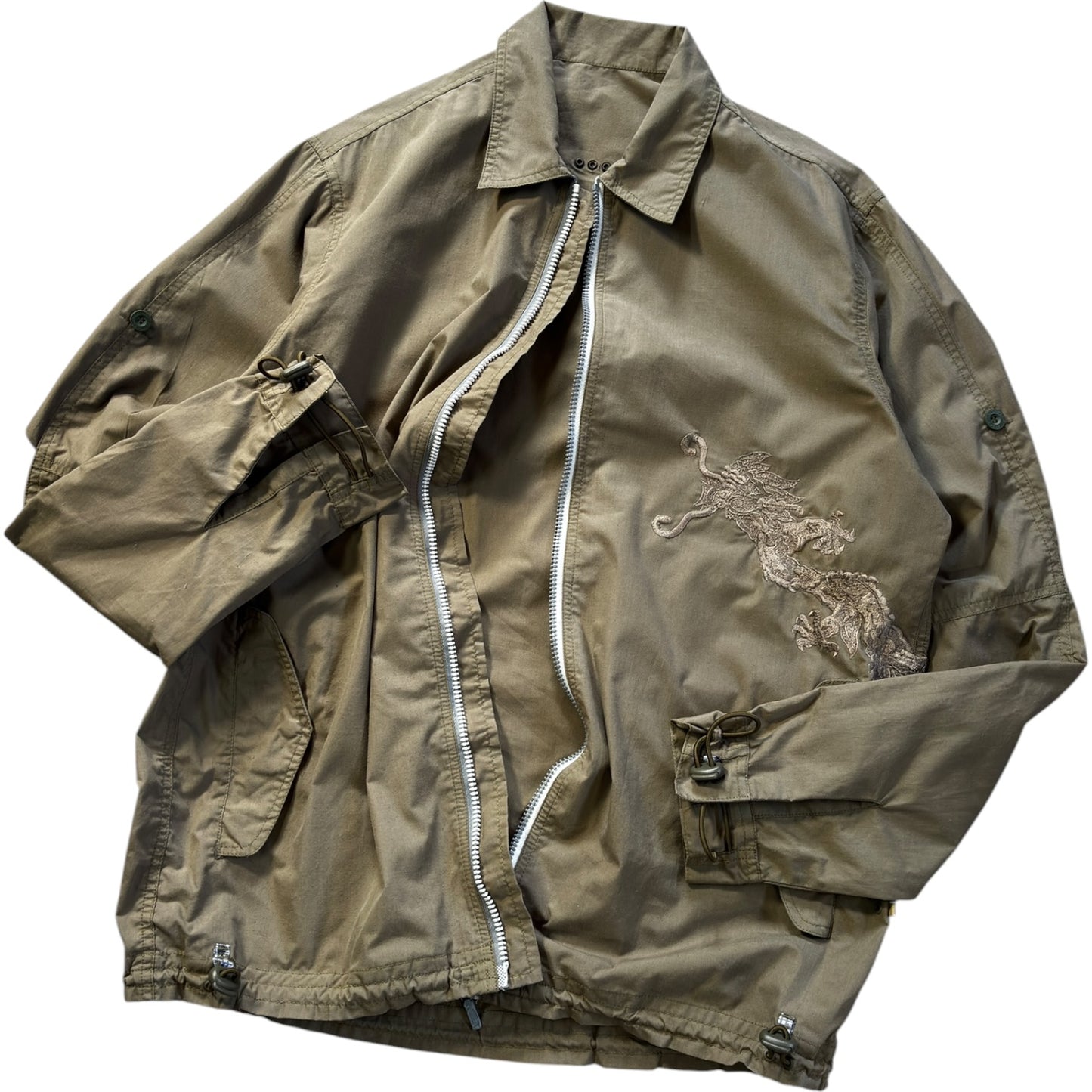 Maharishi 00’s Embroidered Dragon Utility Jacket L