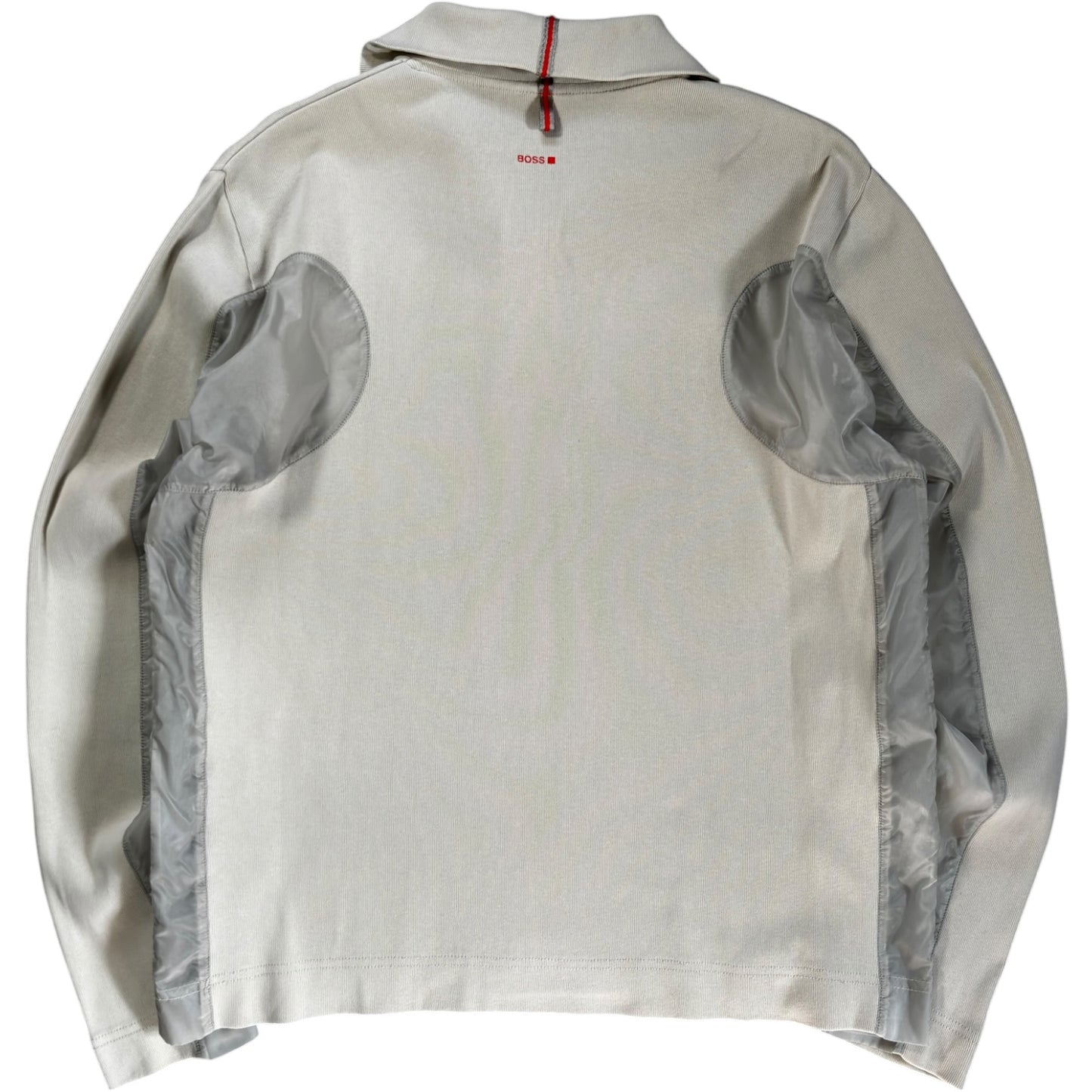 Hugo Boss Orange 00’s Panelled Translucent Quarter Zip Jumper M