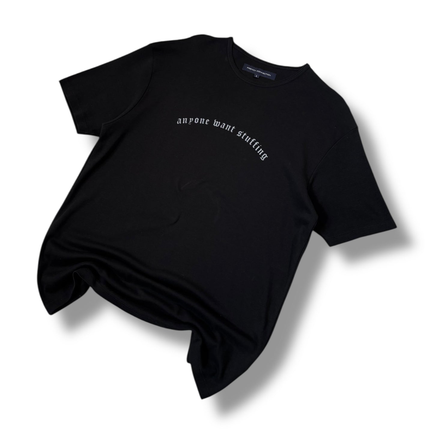 FCUK 00’s “Who Want’s Stuffing” T Shirt Large