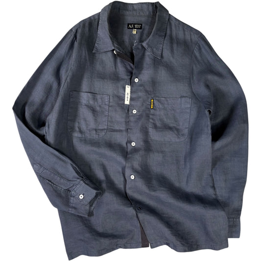 Armani Jeans 00’s Dual Pocket Linen Shirt L